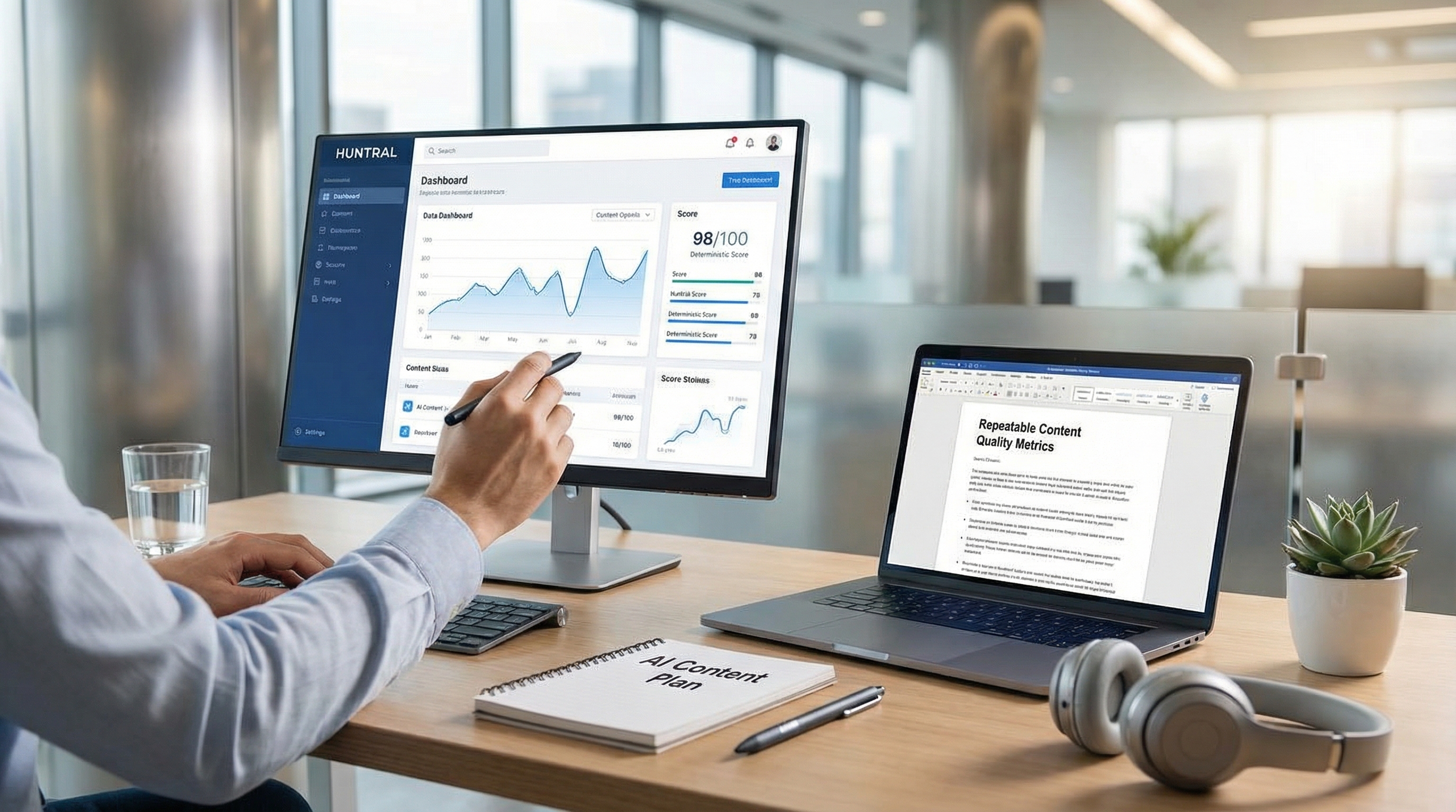 Introducing Deterministic Scoring: Repeatable Content Quality Metrics in Huntral